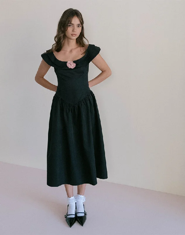  Hot SaleRadovan Midi Dress in Black