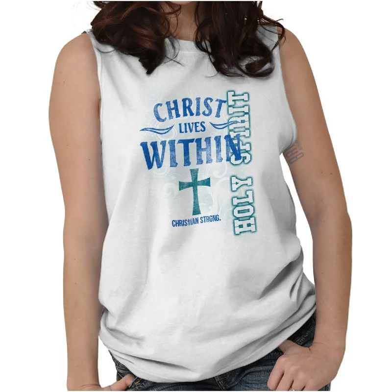  Romantic Fashion DiscountsChrist Lives Within Sleeveless T-Shirt