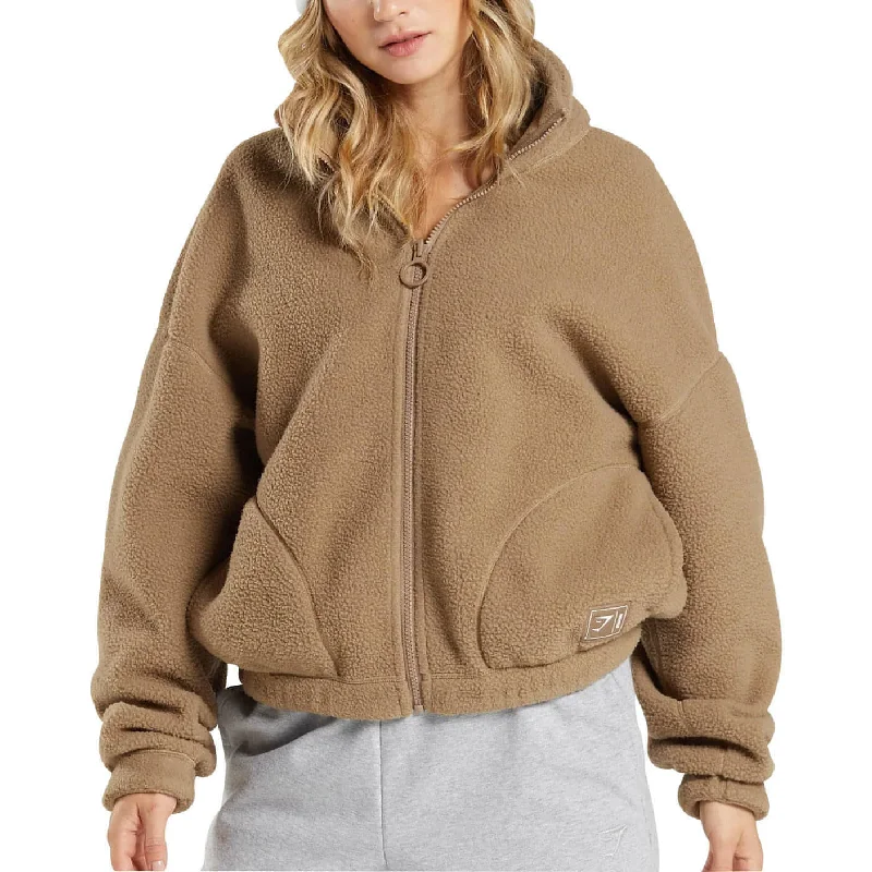  Women's Functional Apparel For Outdoor ActivitiesGymshark Sherpa Womens Jacket - Brown