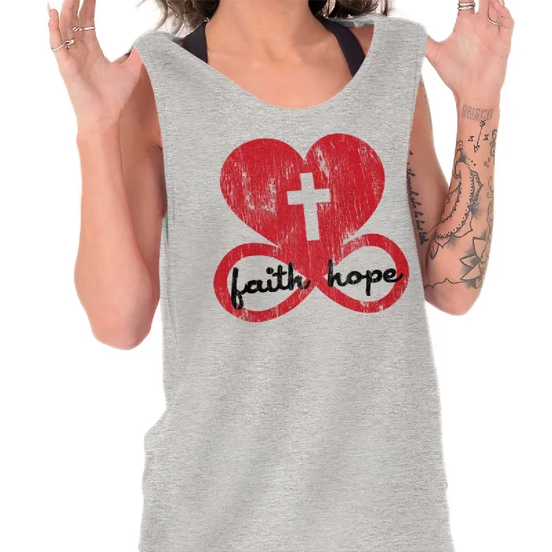  Classic Chic DealsLove Faith Hope Tank Top