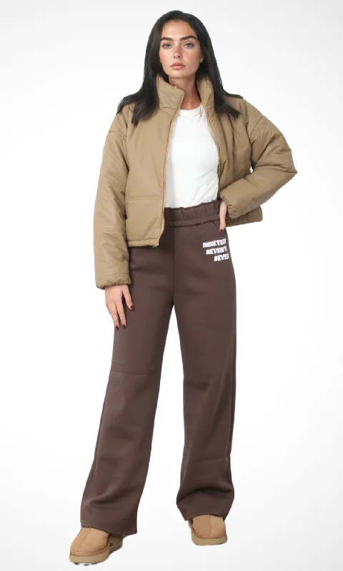  Quick Grab DealsWomen Cropped Puffer Jacket (Café)