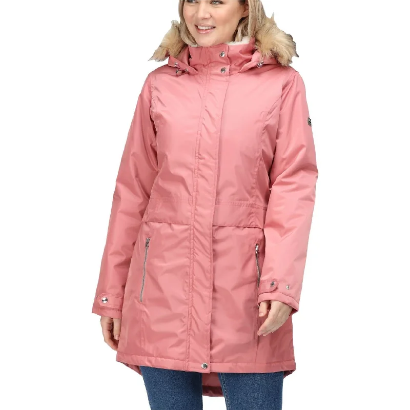  Women's Plus-Size ApparelRegatta Lexis Waterproof Insulated Womens Parka Jacket - Pink