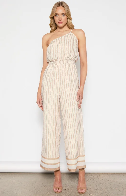  Winter Warehouse SaleStyle State Geo Print Jumpsuit White