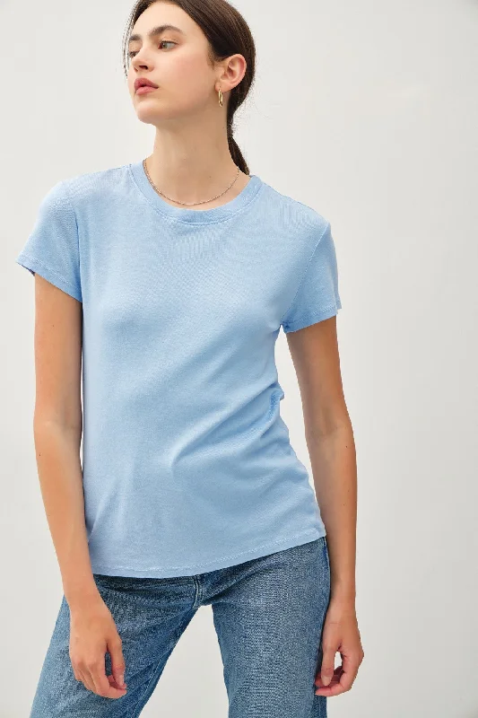  Women's Layered OutfitLight Blue Classic Crewneck T-Shirt