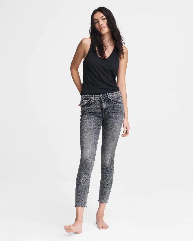  Women's Activewear AttireCate Mid-Rise Skinny Jean - Black Sage