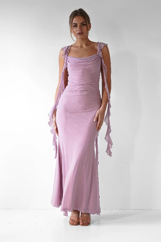  Timeless Elegance SaleMiranda Ruffle Midaxi Dress | Mauve