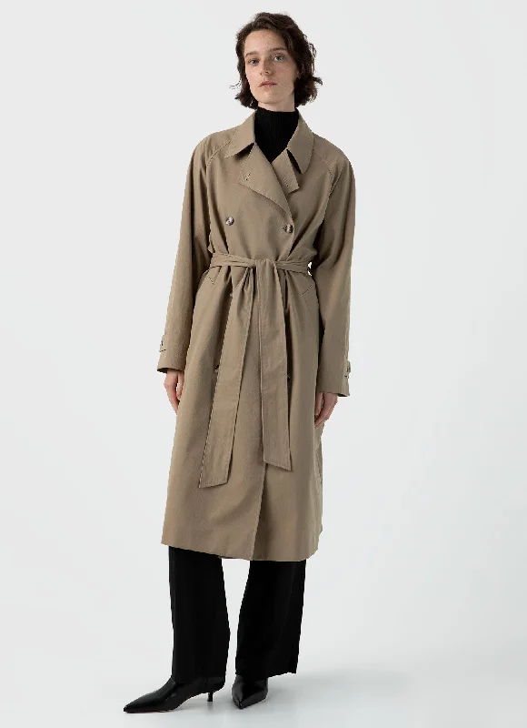  Women's Transitional ClothesWomen's Trench Coat in Dark Stone