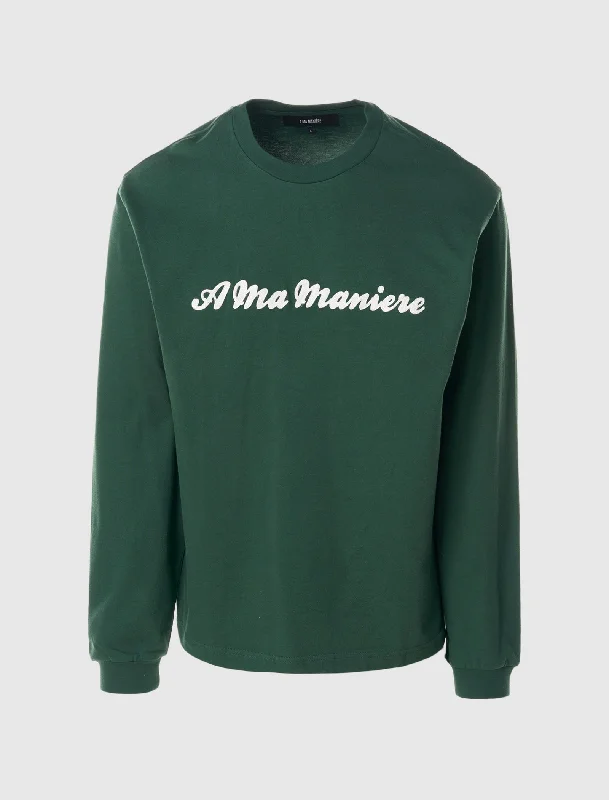  The Latest Fashion TrendsAMM SCRIPT LONG SLEEVE TEE