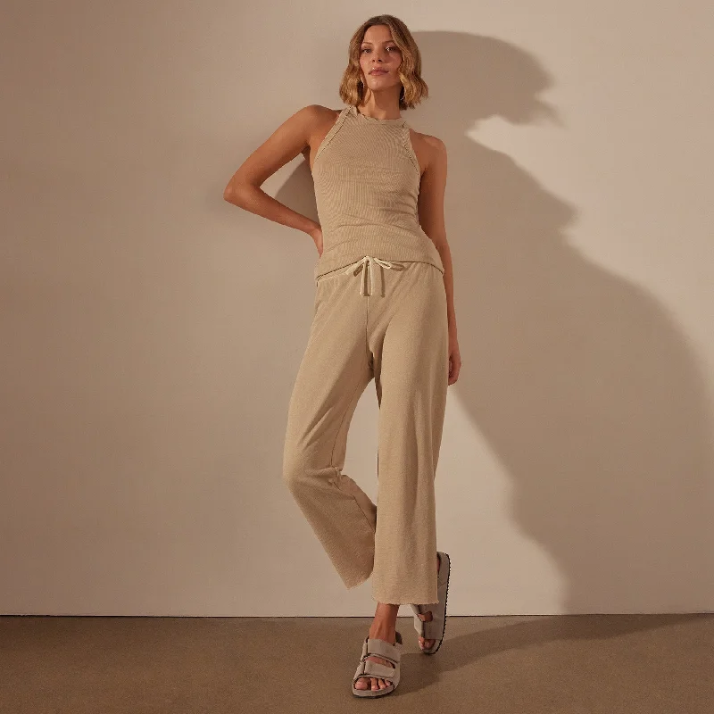  Women's Effortless Casual OutfitVintage French Terry Cutoff Sweatpant - Sand Dune Pigment