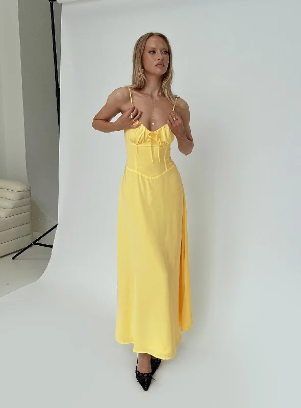  Women's Clothing For Everyday WearEleanora Maxi Dress Lemon Yellow