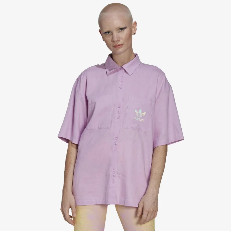  Discover NowAdidas Originals | WMN'S LINEN SHIRT  { BLISS LILAC