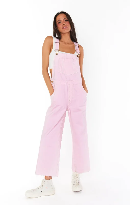  Comfortable Women's AttireMarfa Overalls ~ Soft Pink Denim