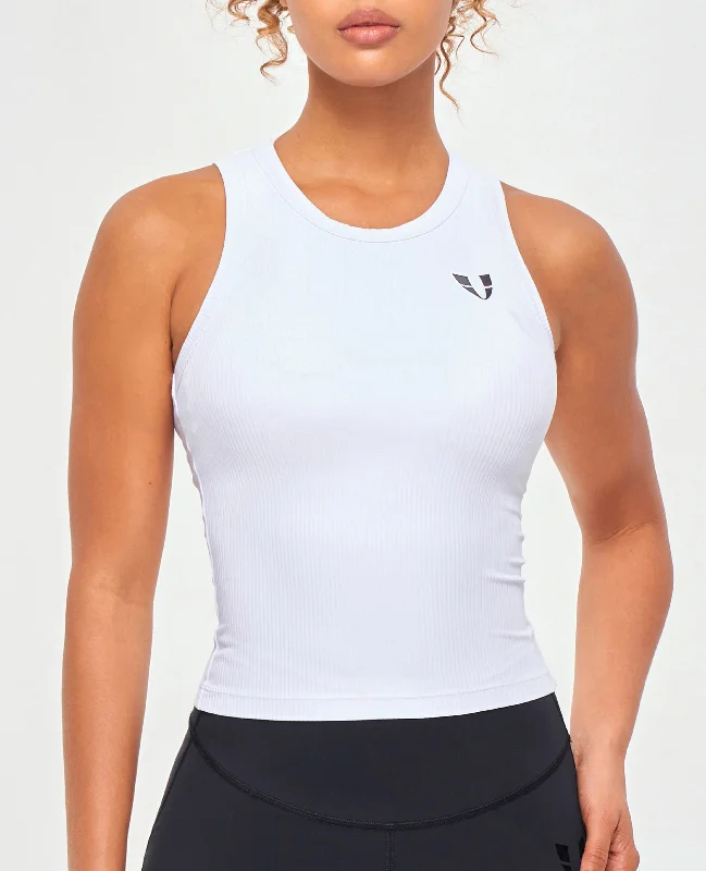  Refined Fashion SaleRibbed Workout Tank - White