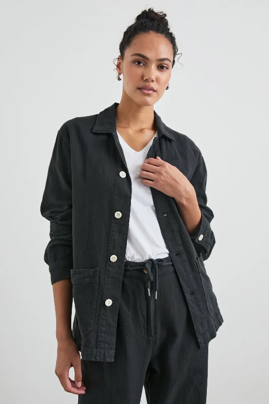  Vintage-Inspired Women's ApparelGWEN JACKET - WASHED BLACK