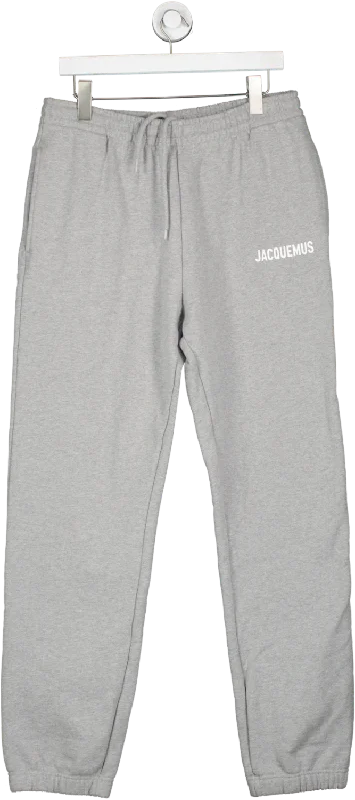  Plus-Size Women's GarmentsJACQUEMUS Grey Tapered Logo Joggers UK M