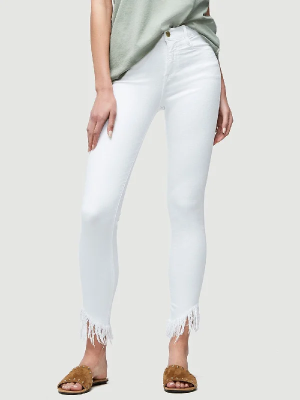  Romantic Chic DealsLe High Skinny Shredded Raw - Blanc