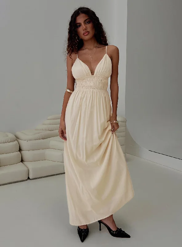  Women's Clothing For TravelMaysen Maxi Dress Cream