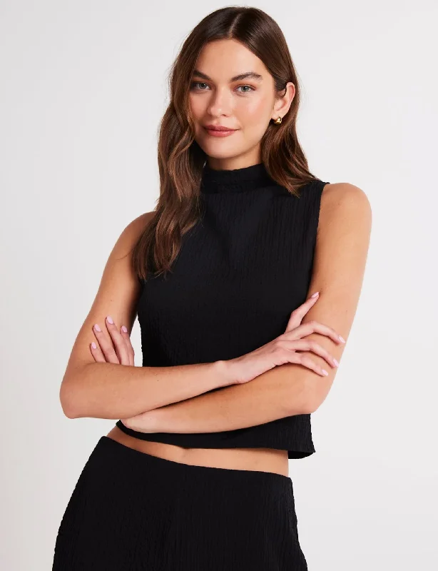  Unleash Your StyleMock Neck Top, Black