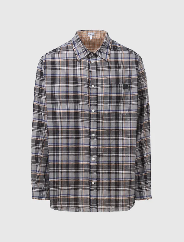  Women's Resort AttireDOUBLE FACE CHECK SHIRT