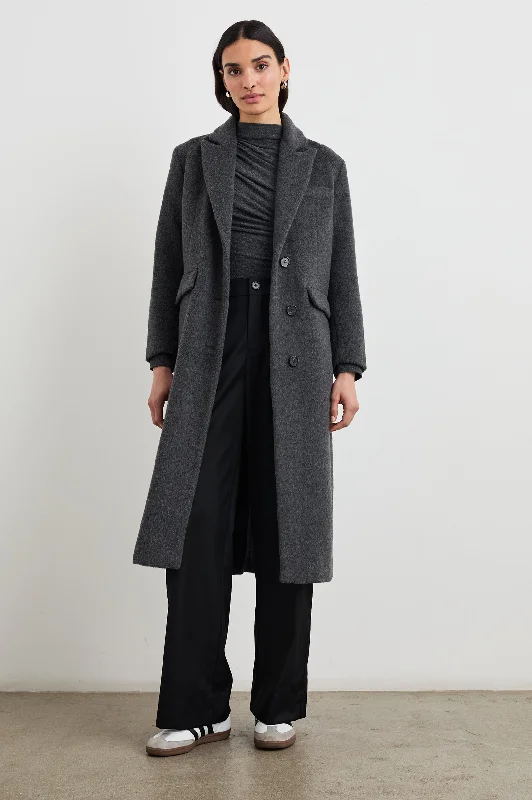  New Season Fashion PreviewOPERA COAT - CHARCOAL