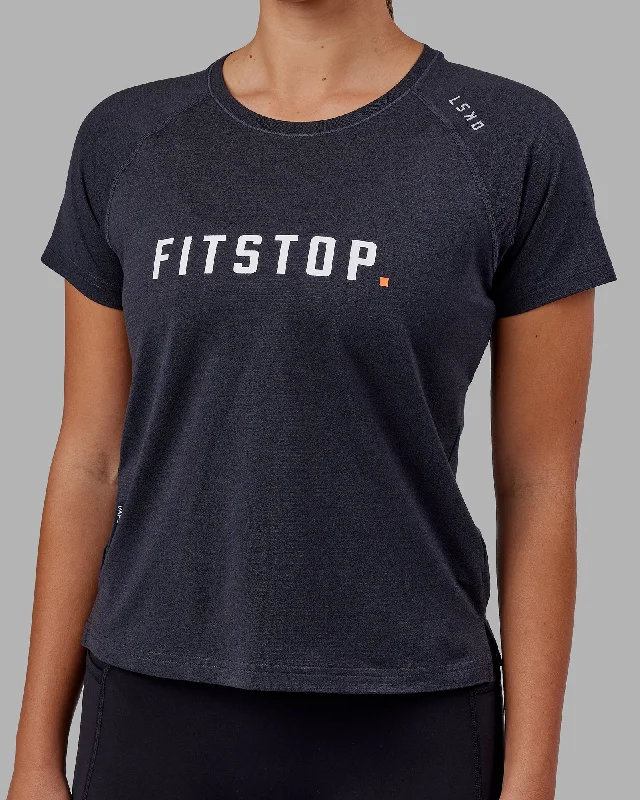  Women's Activewear ApparelLSKD x FS VapourFLX Trainer Tee - Black Marl