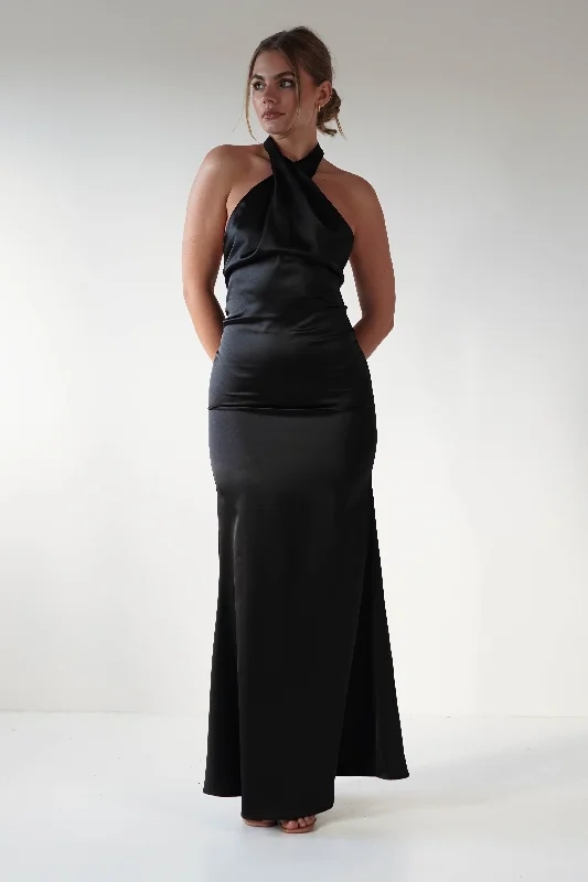  Bold Style DiscountsKartia Halterneck Maxi Gown | Black