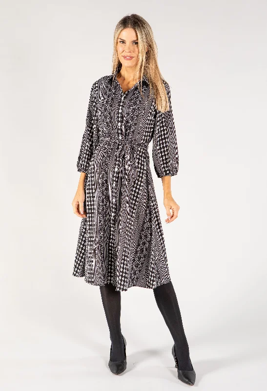  Trend Forward ThreadsMixed Print Shirt Dress