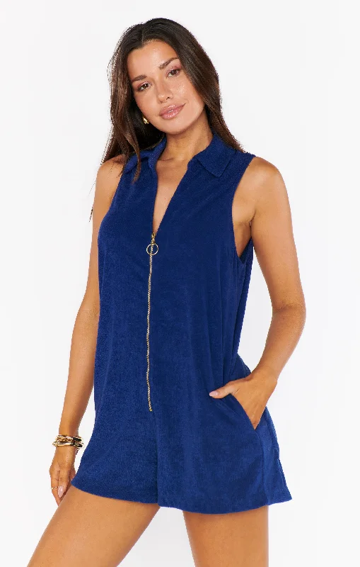  Comfortable Garments For WomenReno Romper ~ Navy Blue Terry