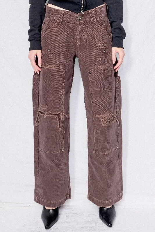  Timeless Women's GarmentsDark Brown Workwear Pant