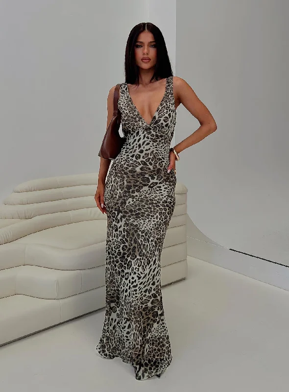  Women's ClothingNellie Maxi Dress Leopard