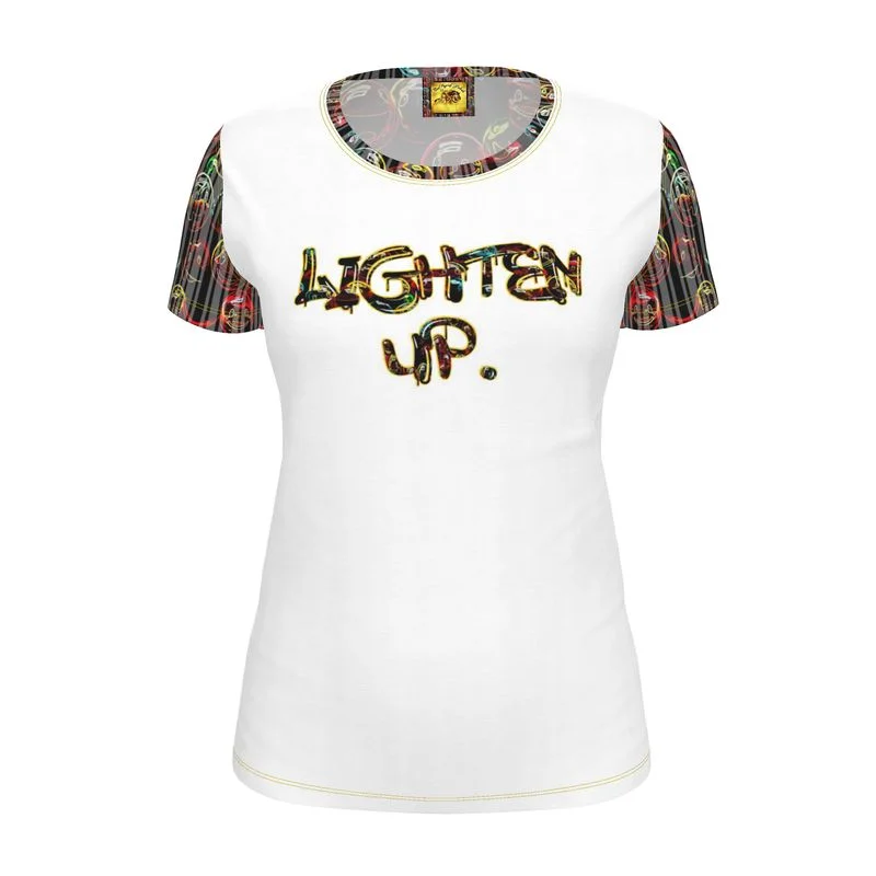  Classic Elegance SalesOutspoken Designs 01 "Lighten Up" Ladies Designer Jersey T-shirt