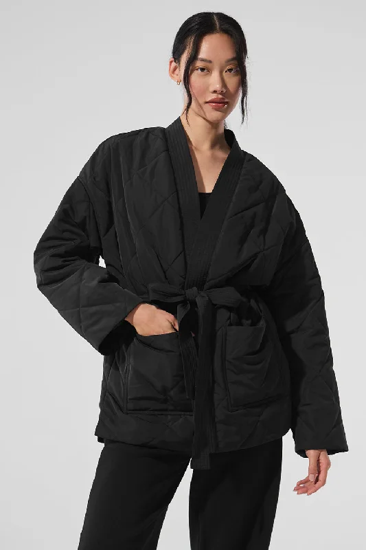  Step Ahead, Lead The TrendUrbanite Wrap Puffer - Black