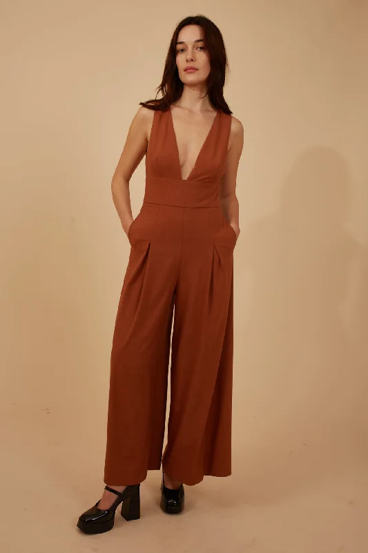  Women's Work Outfit For The OfficeMarvellous McGraw Jumpsuit in Brown