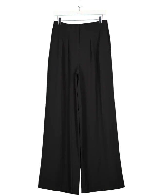  Cozy Comfort Style SaleFrench Connection Black Wide Leg Pleated Trousers UK 10