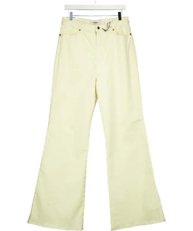  Women's Casual Wear ClothingWrangler Yellow Wanderer 622 High Rise Flare W32