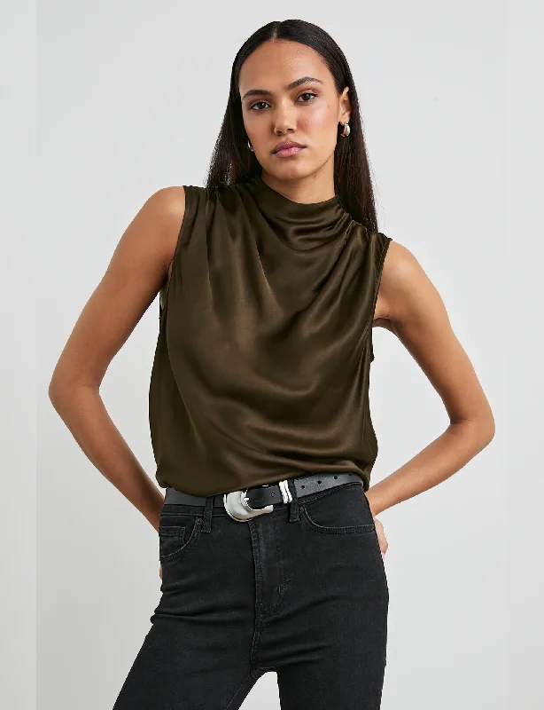  Trendy ThreadsKaleen Top, Dark Moss