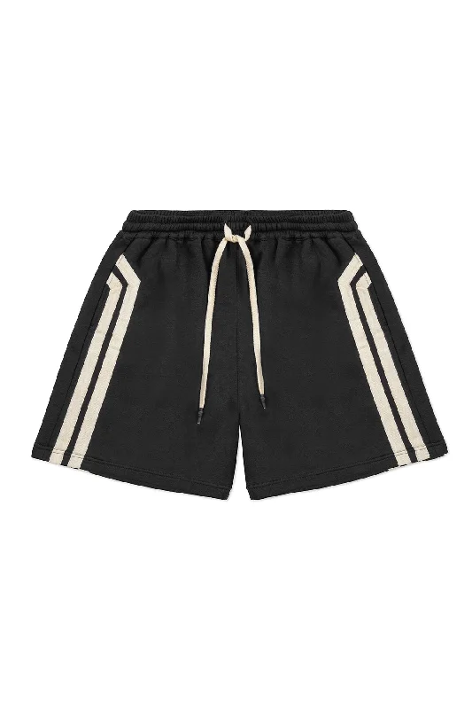  Fashionable Women's ClothingSTRIPE SHORTS IN BLACK