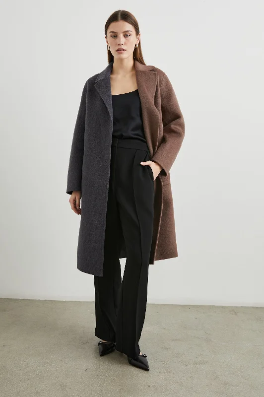  Women's Evening AttireLORE COAT - CHARCOAL MINK MIX