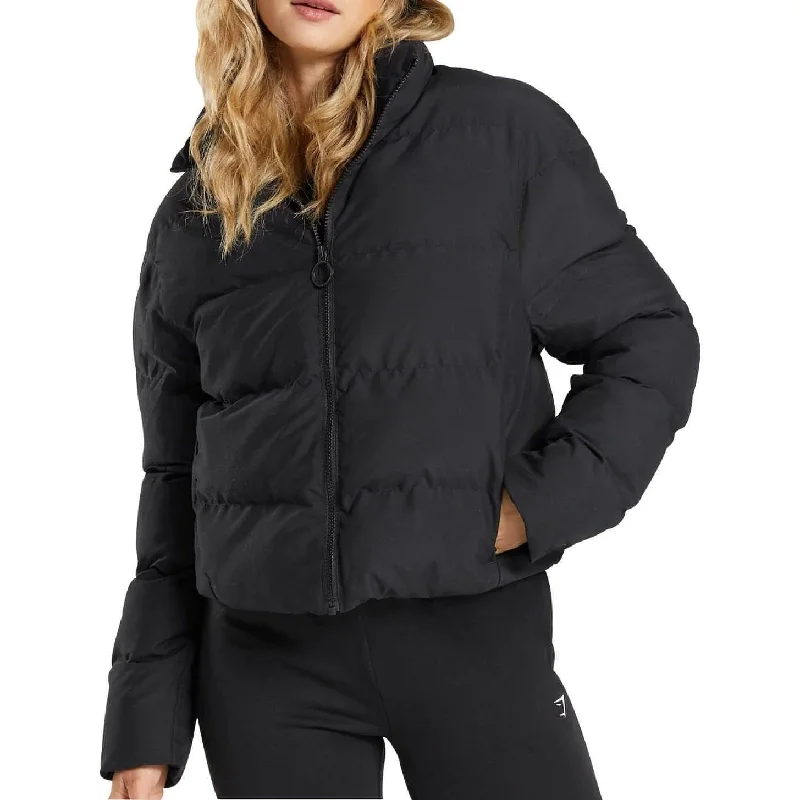  Women's Fashion-Forward ApparelGymshark Womens Puffer Jacket - Black