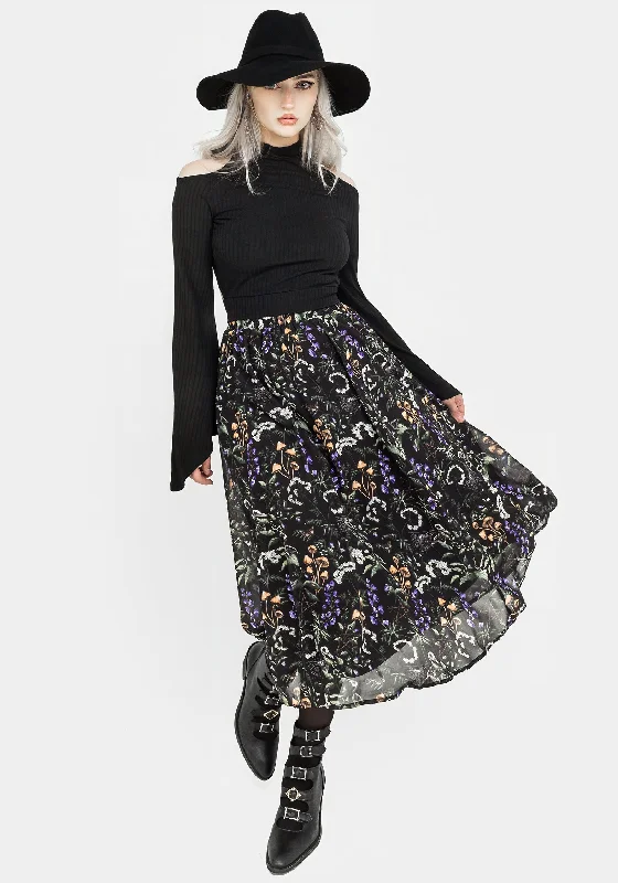  Women's Transitional ApparelVesna Chiffon Midi Skirt