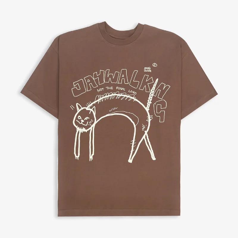  Classic Clothes For WomenJAYWALKING | CAT T-SHIRT { BROWN