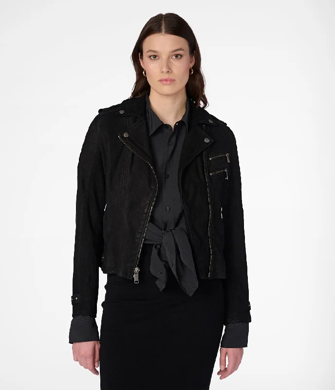  Flash SalesDanielle Quilted Shoulder Moto Jacket