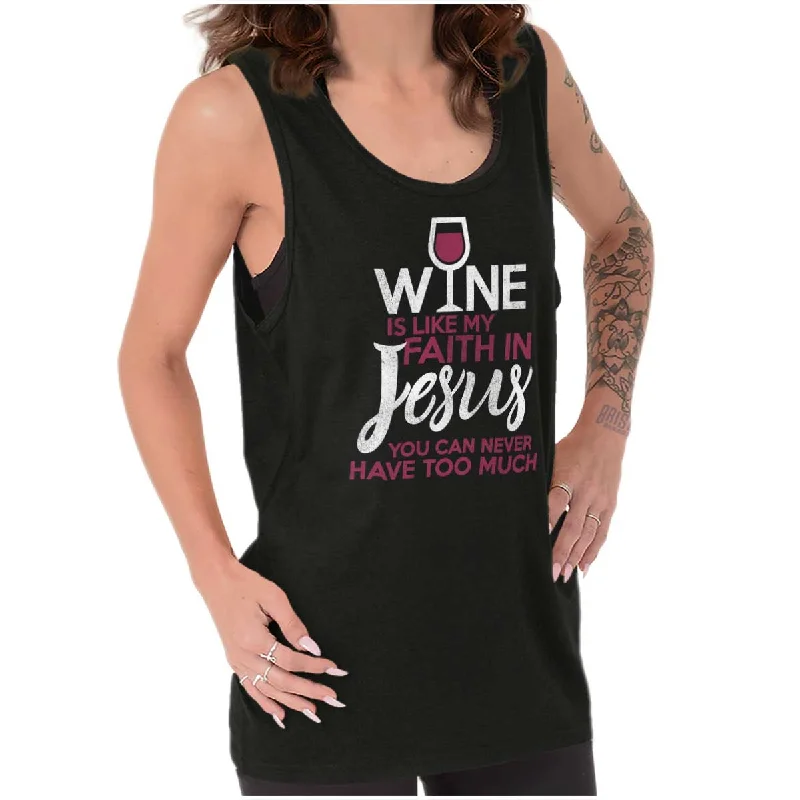  Must HavesWine Faith Jesus Tank Top