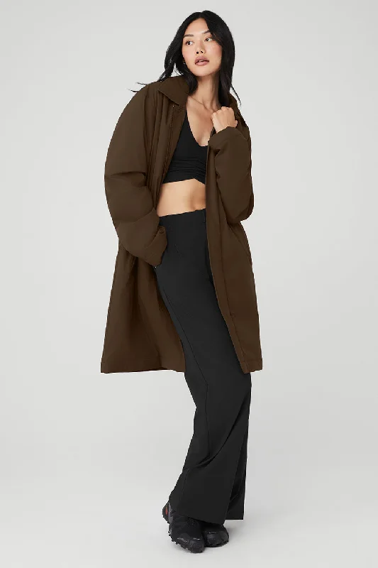  Women's Athletic ClothesSignature Overcoat - Espresso