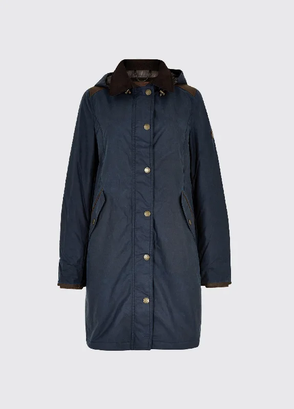  Women's Stylish Casual GarmentsOrmond Wax Coat - Ocean Blue