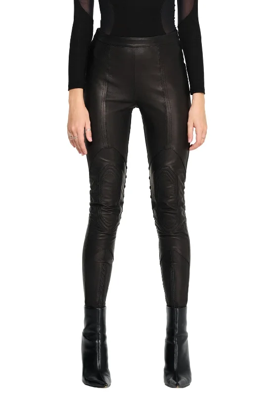  Sophisticated Style OffersLEATHER RIDING LEGGINGS IN BLACK