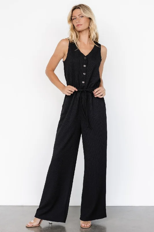  Discover NowZiva Tank Jumpsuit | Black