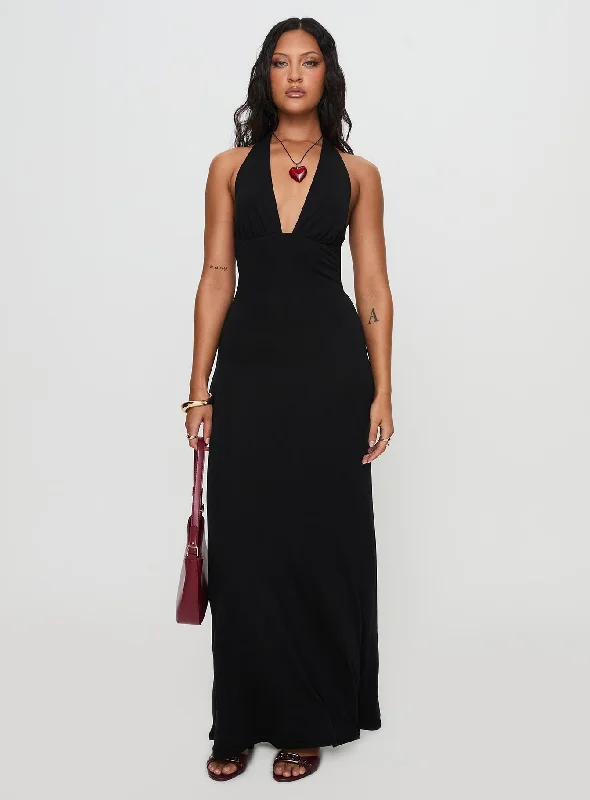  Women's Elegant Clothing SetsTinisie Maxi Dress Black