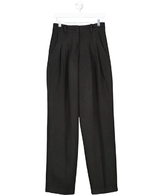  Fashion-Forward Women's ClothingFRANKIE SHOP Black Pleated High Waist Trousers UK XS