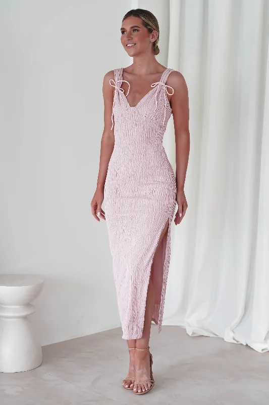  Women's Party ClothesSimona Textured Maxi Dress | Blush